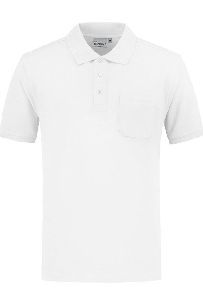 Santino Poloshirt Lenn White - Bedrijfskleding Koning